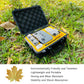 Judunmsk Waterproof Hard Case for DJI Mini 2 SE/4K - Compact, Portable, Black+Yellow, Durable ABS
