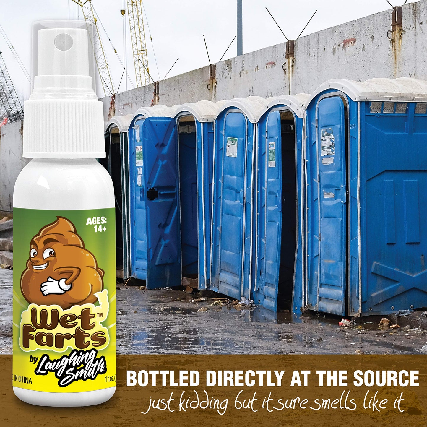 Laughing Smith Wet Farts Potent Stink Spray - Extra Strong Non-Toxic Prank - Model LS-WF - Hilarious Gag Gift for All Ages