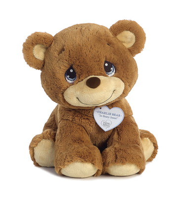 Aurora® Inspirational Precious Moments™ Charlie Bear Stuffed Animal - Cherished Memories - Enduring Comfort - Brown 12 Inches