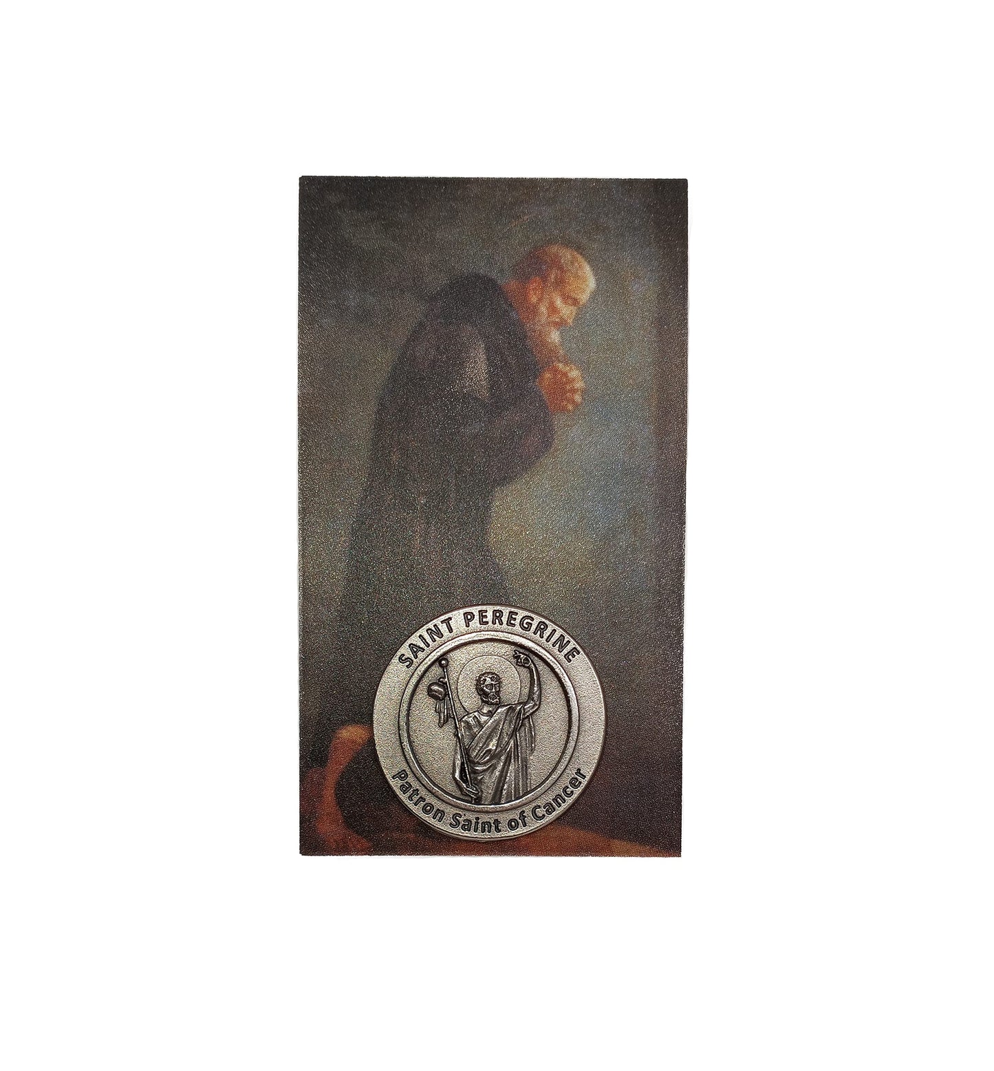 Westmon Works St Peregrine Cancer Healing Saint Set With Prayer Token And Holy Card