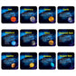 Giant Magnetic Solar System With 12 Individual Briefing Magnets.Perfect For Toddlers And Kids. (24 Pcs)