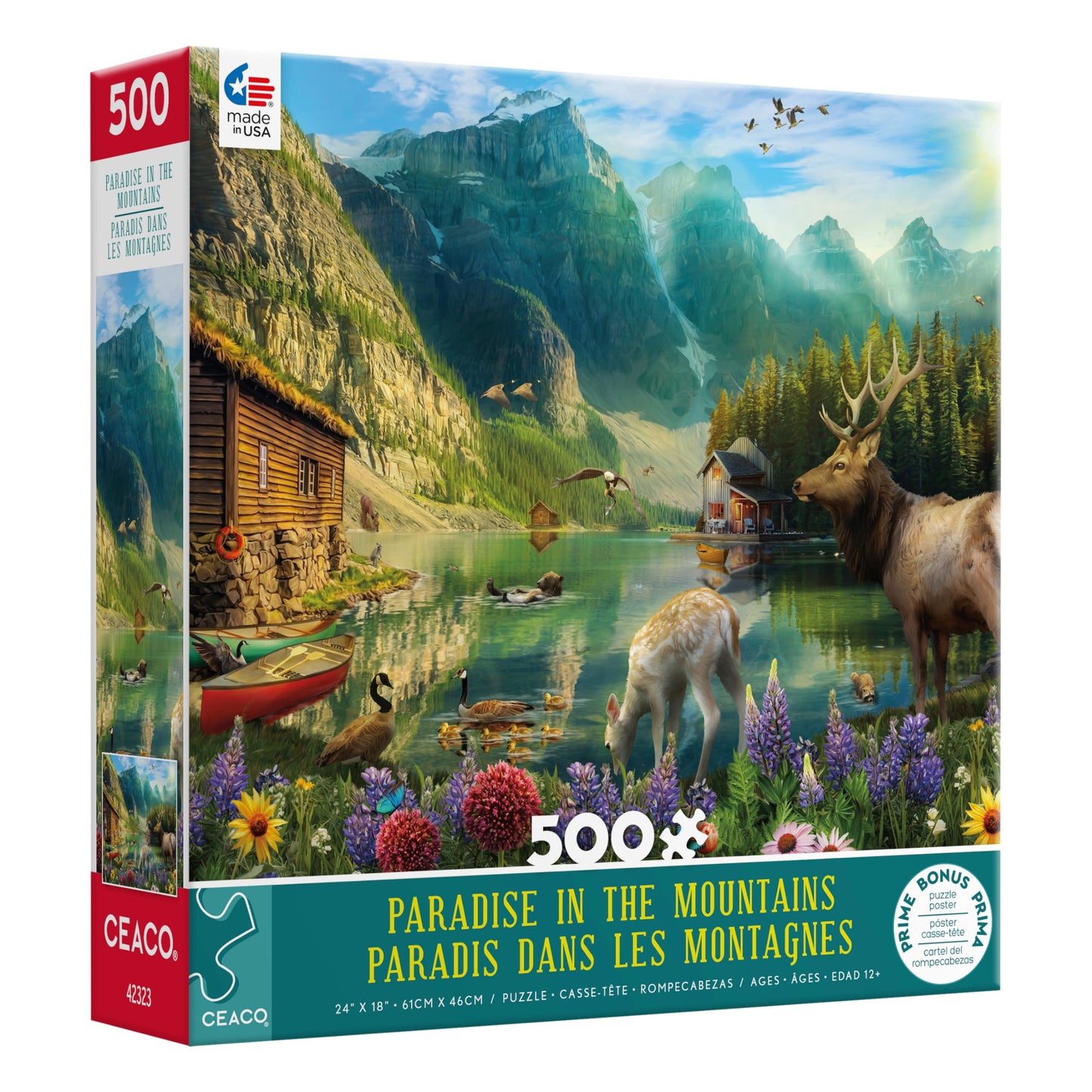 Ceaco - Paradise In The Mountains - 500 Piece Jigsaw Puzzle