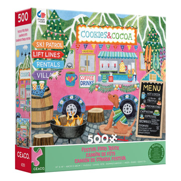 Ceaco - Food Trucks - Festive Food Truck Ii - 500 Piece Jigsaw Puzzle