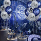 UniBirthLon 18pc Happy Birthday Balloons Set - Navy Blue & Silver, Confetti & Latex for 60th Birthday Decorations