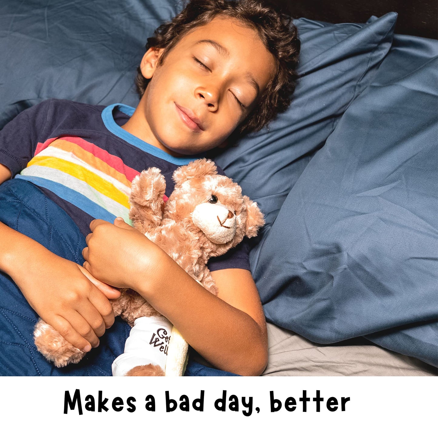Jolitee Bear With Broken Leg Gifts Kids, Get Well Gifts For Kids With Broken Leg, Teddy Bear With Crutches For Surgery