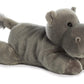 Aurora Adorable Flopsie Howie Hippo Stuffed Animal - Playful Ease - Timeless Companions - Gray 12 Inches