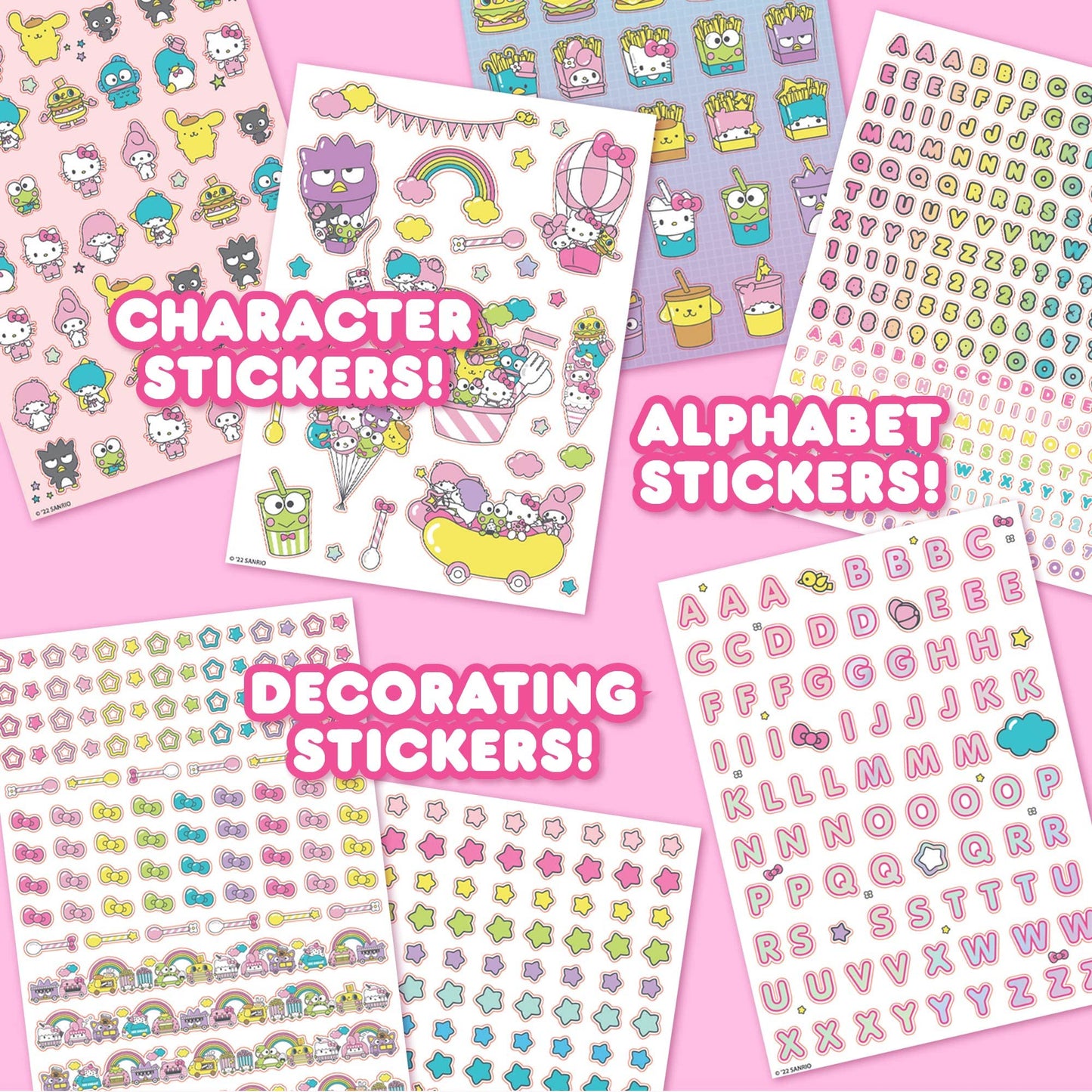 Horizon Group USA Kawaii Sticker Pack - 1500+ Cute Hello Kitty & Friends, Paper, Ideal Gifts for Kids & Teens
