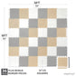 Play Platoon Non-Toxic Foam Puzzle Floor Mat, Comfortable, Extra Thick, Cushiony Exercise And Play Mat For Toddlers, Kids & Adults, 36 Tiles (12'X12'), Warm Grey/Cream/Sand