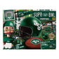 YouTheFan NFL New York Jets 500 Piece Retro Series Puzzle - Cardboard, Team Colors, One Size, Model 0951445