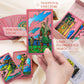 Lyingfish Tarot Cards Pink Tarot Cards With Guide Book Waterproof And Wrinkle Resistant Tarot Gold Foil Tarot Cards For Beginners Pink Tarot Deck Tarot Cards With Meanings On Them Gold Tarot Cards