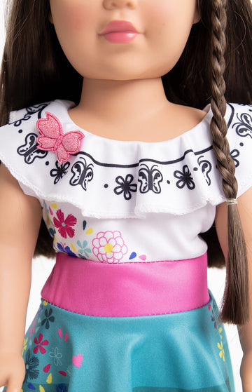 Little Adventures Twirl Princess Doll Dress - Doll Not Included - Machine Washable Child Pretend Play And Party Doll Clothes With No Glitter (Miracle Twirl)