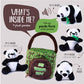 Plush Creations Talking Plush Panda Toy Set | 4 Soft Pandas & Hut Carrier | Green | Perfect Gift for Babies & Toddlers