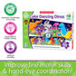 The Learning Journey Long & Tall Puzzle - Color Dancing Dinosaurs - 51 Piece, 5-Foot-Long Preschool Puzzle - Educational Gifts For Boys & Girls Ages 3 & Up, Multi (423929)