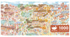 MOMIBOOK Puzzles for Adults 1000 Piece Jigsaw Puzzles of Suzhou Four Seasons Scenery, Photosensitive Discoloration Painting Imag