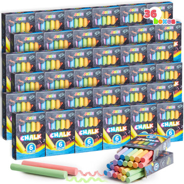 Joyin 432 Counts Mini Chalk Set For Kids, Non-Toxic Mini Chalk For Boys Girls 3+, School Supplies For Teachers, Goody Bag Fillers, Classroom Prizes Gifts (36 Boxes)