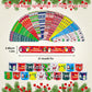 Junebrushs 56 Pack Christmas Slap Bracelets For Kids Xmas Slap Bands Wristband Christmas Party Favors Snap Bracelets Bulk For Bo