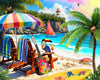 Springbok Tropical Paradise 1000 Piece Jigsaw Puzzle - Escape to a Tropical Paradise with This Colorful Beachside Image
