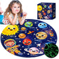 Zizz Puzzle For Kids Ages 4-6: Glow In The Dark Solar System Jigsaw Puzzles 70 Piece Space Planets Large Floor Puzzle For Kids 3