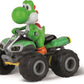 Carrera RC Nintendo Mario Kart Quad 1:40 Scale 2.4 GHz Mini Collectible Radio Remote Control Toy Car Vehicle - Yoshi