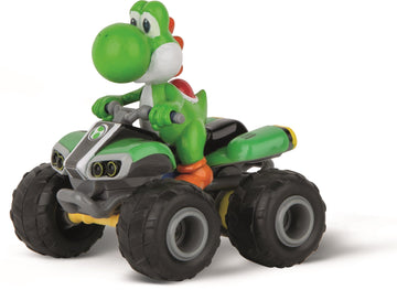 Carrera RC Nintendo Mario Kart Quad 1:40 Scale 2.4 GHz Mini Collectible Radio Remote Control Toy Car Vehicle - Yoshi