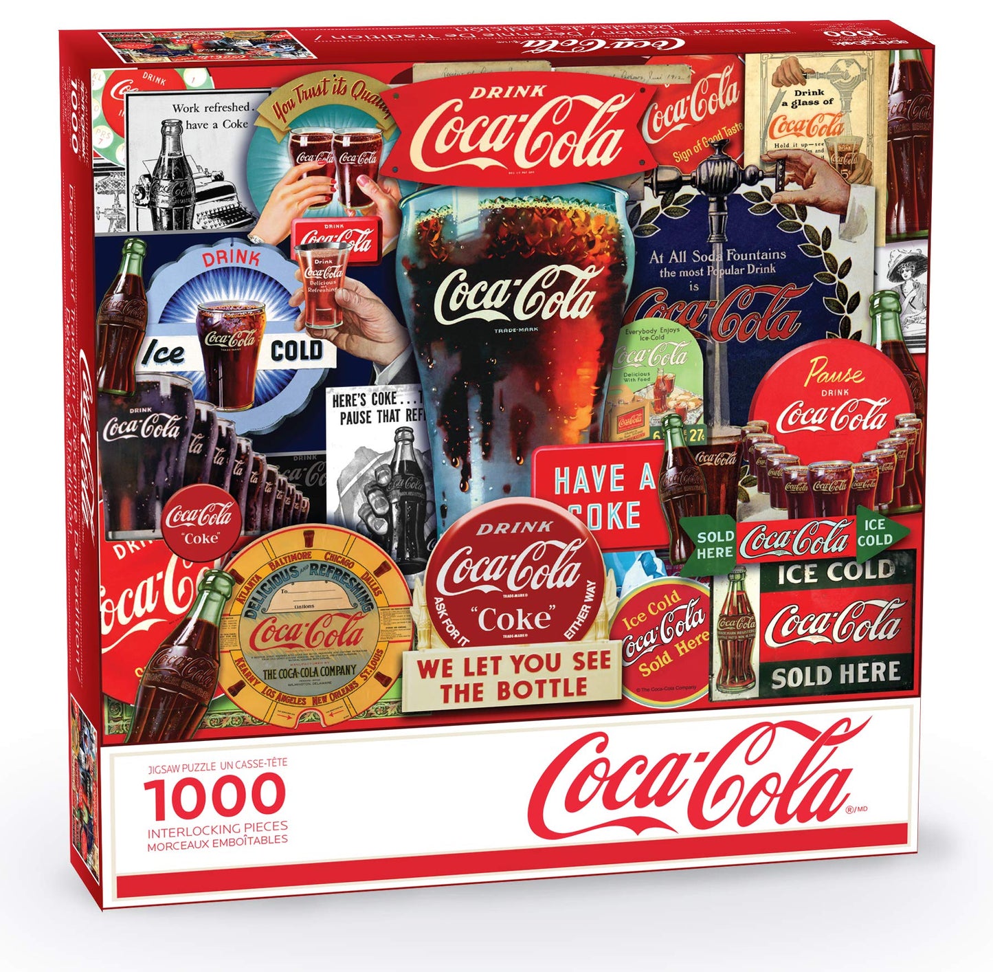 Springbok 1000 Piece Jigsaw Puzzle Coca-Cola Decades Of Tradition - Made In Usa