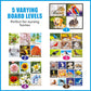 Assistex Matching Game Activity Board - Dementia Activities for Seniors - Memory Games for Adults with Alzheimers - Memory Loss and Alzheimers Activities - Matching Card Memory Games for Seniors