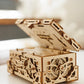 Wood Trick Enigma Chest Lock Puzzle Box Wooden 3D Puzzles For Adults And Kids To Build - Engineering Diy Project Mechanical Model Kits For Adults Wooden Models