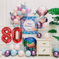 Smlpuame 40 Inch Red Number 80 Balloon - Helium Foil for Birthday Party & Wedding Decorations