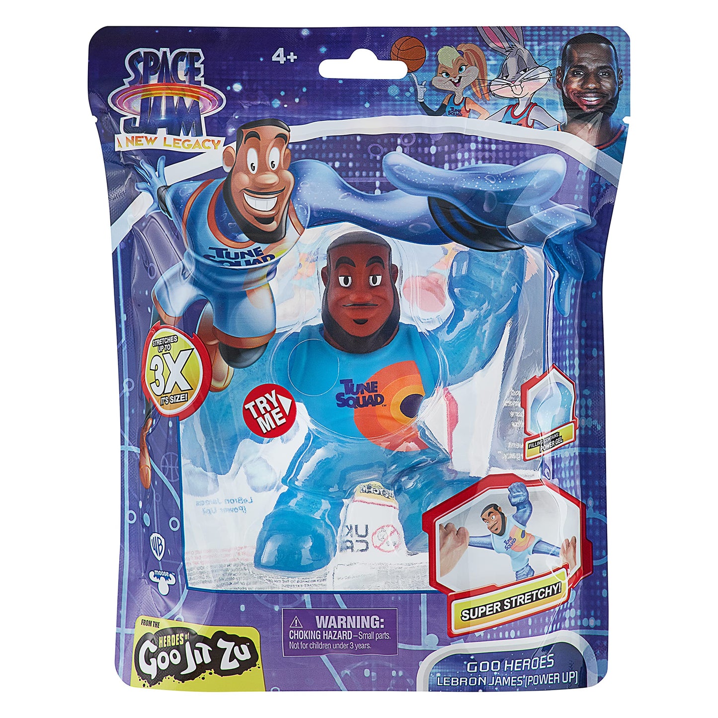 Moose Toys Heroes of Goo JIT Zu Action Figure - Lebron James 5" Stretchy Goo Filled - Multicolor - Model 14597
