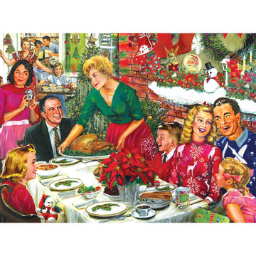 Roseart - Back To The Past - Christmas Dinner - 750 Piece Jigsaw Puzzle For Adults