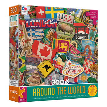 Ceaco - Around The World - 300 Oversized Piece Jigsaw Puzzle