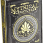 GENT SUPPLY CO. Mythical Creatures Playing Cards - Waterproof PVC, Black/Silver/Gold Edition, Custom Hand-Drawn Art