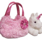 Aurora  Pet Carrier  7inch Plush Pink Pet Carrier