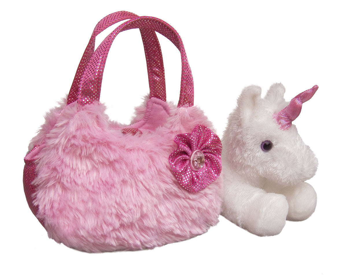 Aurora  Pet Carrier  7inch Plush Pink Pet Carrier