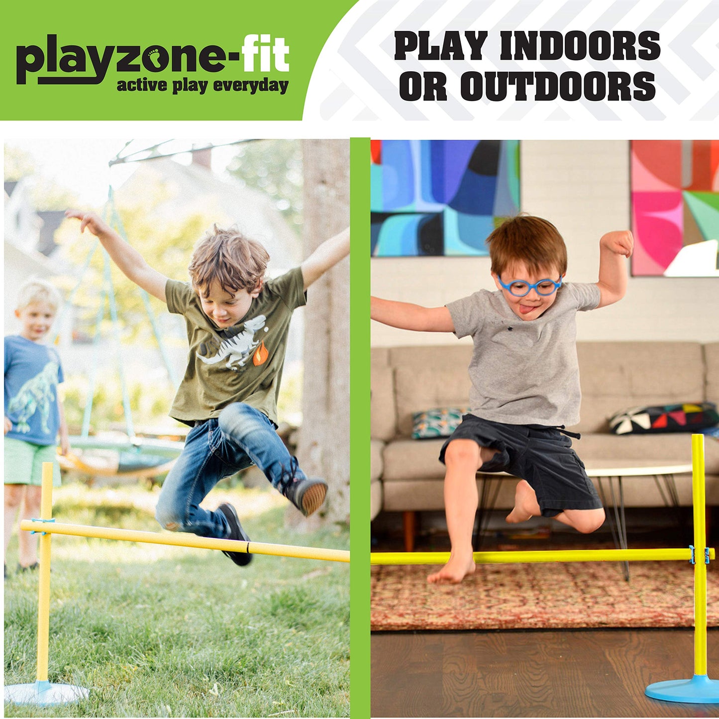 B4 Adventure Playzone-Fit Obstacle Course Race Set - Perfect For Indoor & Outdoor Active Play Every Day, Easy Setup & Endless Course Layouts