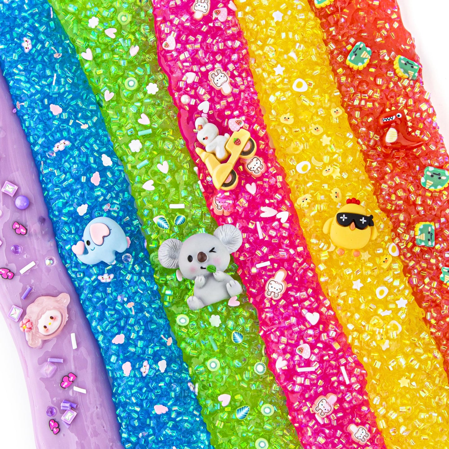 6 Pack Animal Slime Kit, 20 Fl Oz Bingsu Slime For Kids, Good Stretchy & Non-Sticky Crunchy Slime Pack Sensory Toys, Slime Party