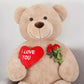 Tezituor Giant Teddy Bear 6Ft Stuffed Animals - I Love You   Red Heart Jumbo Human Size Teddy Bear For Girlfriend,Boyfriend,Wife