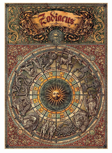 Educa - Zodiac - 1000 Piece Jigsaw Puzzle - Puzzle Glue Included - Completed Image Measures 26.8 x 18.9 - Ages 14+ (17996)