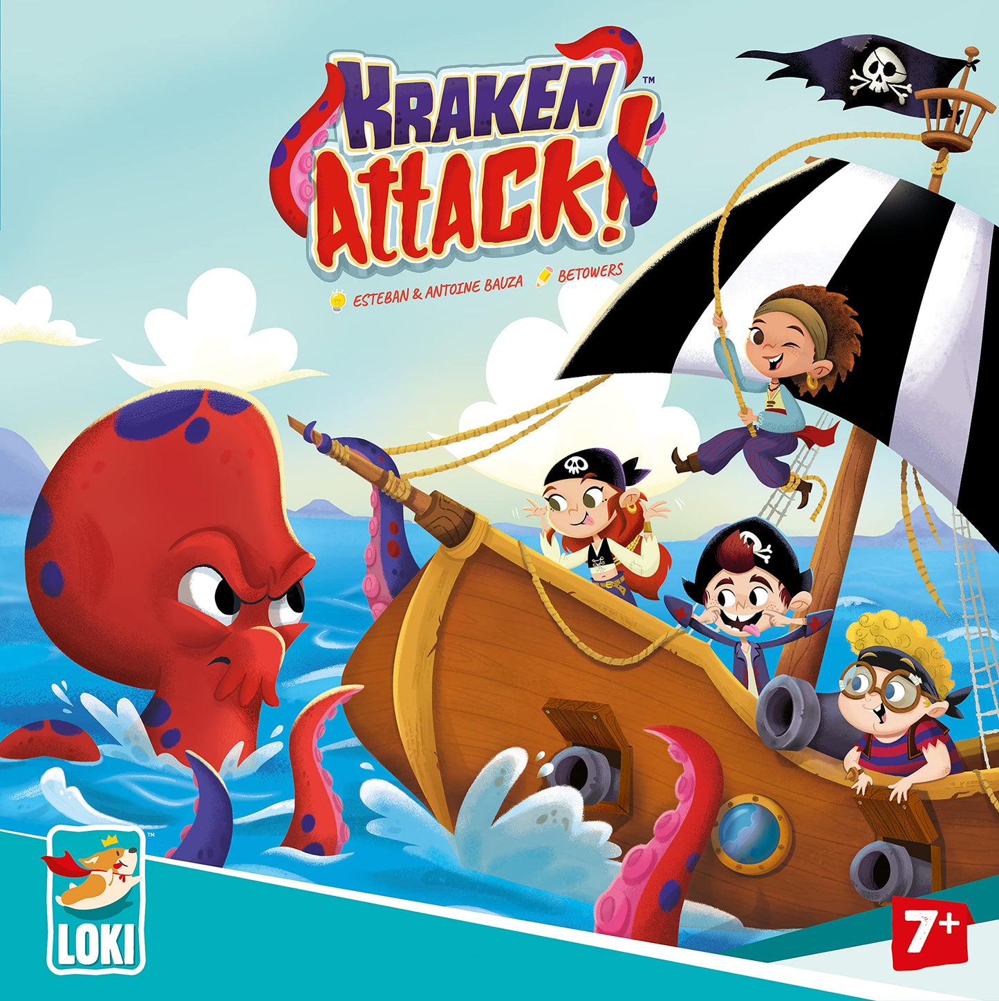 Loki Kraken Attack Strategy Board Game - Cooperative Play for 1-4 Players, Ages 7+, Plastic