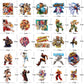 52Pcs Games Merch Stickers, Collection Vinyl Waterproof Sticker Decals For Water Bottle, Laptop, Phone, Skateboard, Car, Gifts F