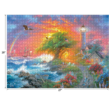 Roseart - Abraham Hunter - Coastal Light - 1000 Piece Jigsaw Puzzle For Adults
