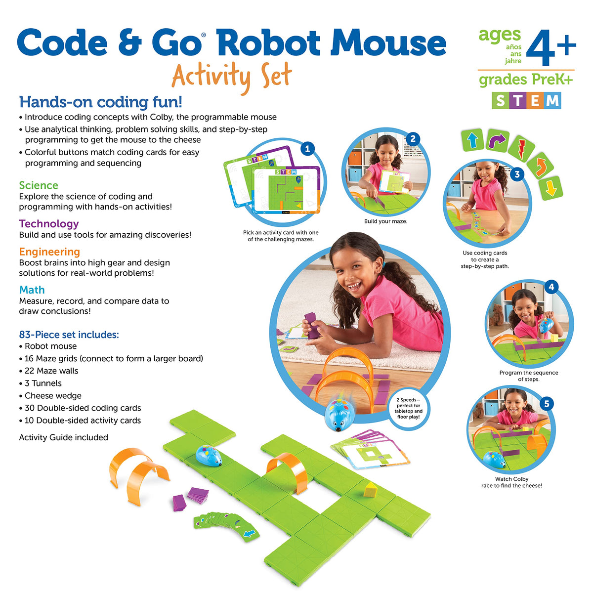 Code & Go Robot Mouse Set a Fun Coding Toy for Kids 4+