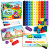 Coogam Math Cubes, Manipulatives Number Counting Blocks With Activity Snap Linking Cube Math Construction Toy Gift For Preschool Learning 3 4 5 Year Old
