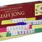 John N. Hansen Co. Travel Mah Jong - Small Wooden Game Set, Red/Blue/Yellow, Model 166