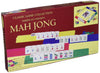 John N. Hansen Co. Travel Mah Jong - Small Wooden Game Set, Red/Blue/Yellow, Model 166