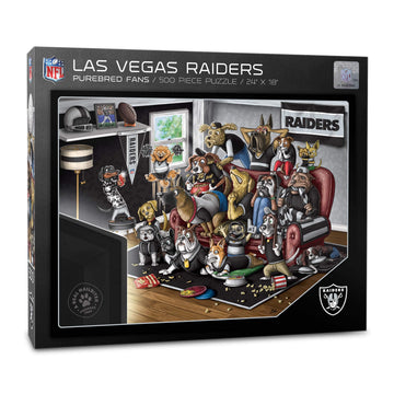 YouTheFan NFL Las Vegas Raiders 500pc Puzzle - Cardboard Team Colors, Model 2502151