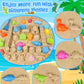 REZUCREY Beach Toys, Collapsible Sand Toys for Toddlers, Sand Bucket and Shovels Set with Mesh Bag Cute Sand Molds, Travel Sand