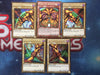 Konami Yugioh Exodia The Forbidden One Full Card Set Premium Gold Return Of The Bling Edition