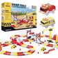 Usa Toyz Snap Trax Construction Set Race Tracks And Led Toy Cars - 251 Pk Stem Building Toys Car Race Tracks Set With Bendable Race Car Track For Boys Girls, 3 Trucks, And 2 Light Up Toy Cars For Kids