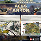 PKB Games Aces & Armor WWII Miniatures Board Game, 10.6x14.6 inches, Cardboard, 1-4 Players, Ages 14+, 1-2 Hours